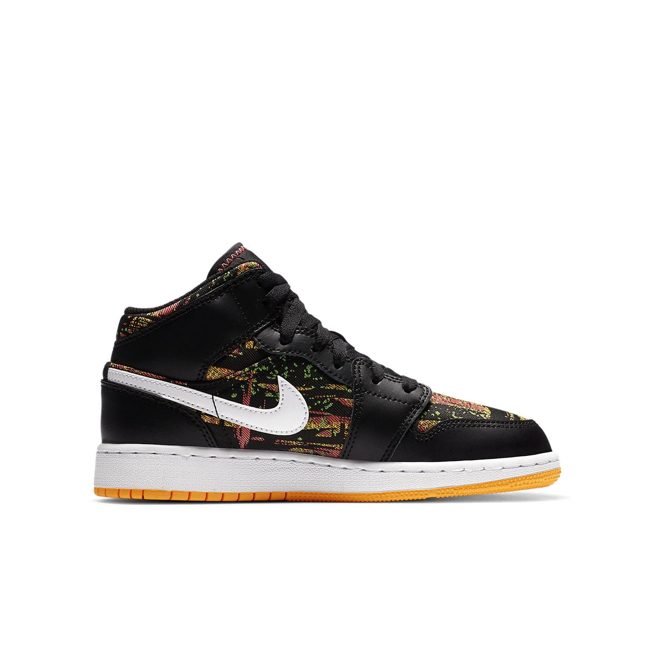 (GS) Air Jordan 1 Mid 'Black Laser Orange' 555112-003