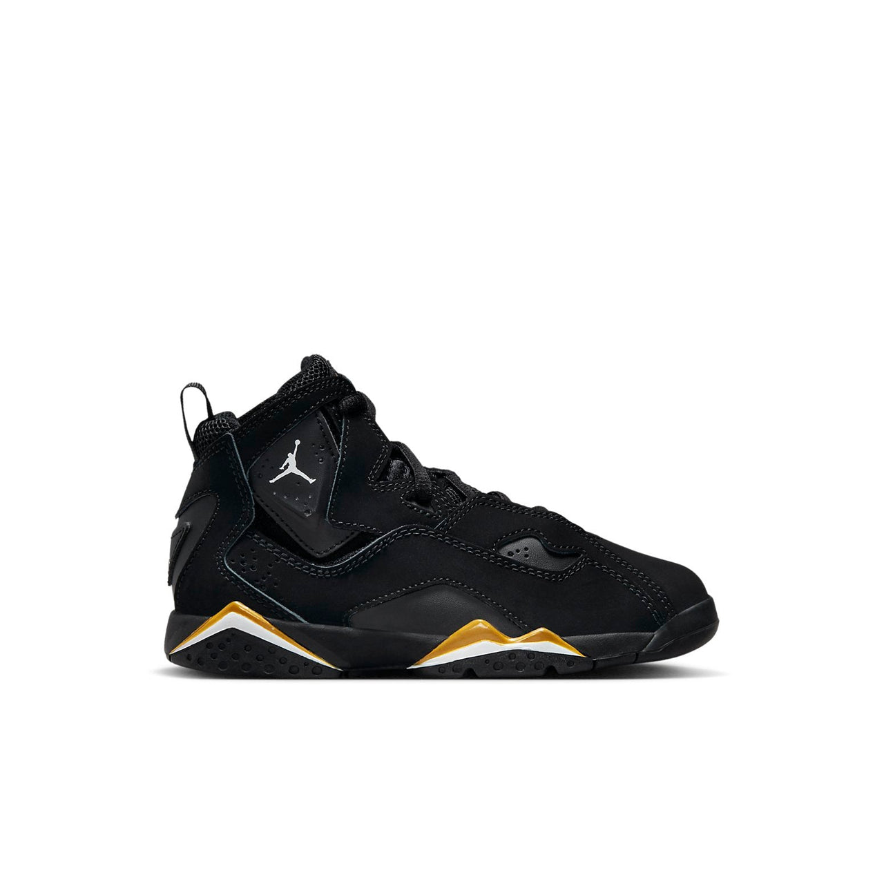 (PS) Air Jordan True Flight 'Black Metallic Gold White' 343796-017