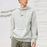 Li-Ning Sports Living Series Fleece Lined Stay Warm Loose Pullover Hoodie 'Grey' AWDR857-8
