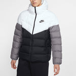 Nike Sportswear NSW Down Fill Colorblock Casual Sports Hooded Jacket Down Jacket Black White CU0226-100