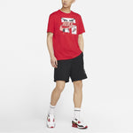 Nike Sportswear Cartoon Printing Sports Round Collar Male Red DB6152-657