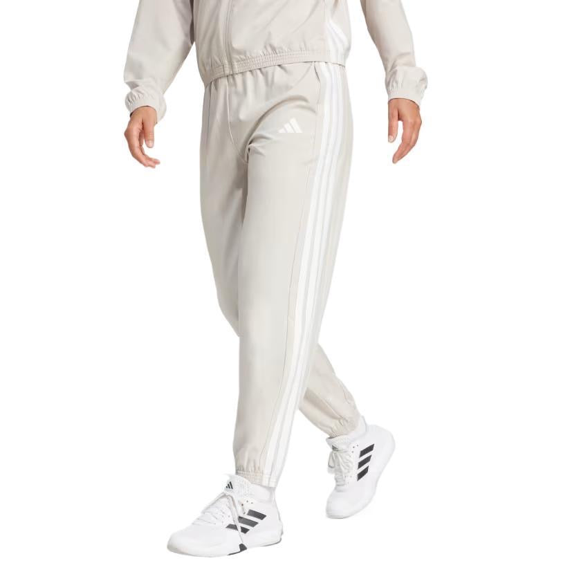 (WMNS) adidas Train Essentials 3 Stripes Woven Pants 'Beige White' JD6522