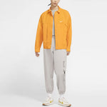 (WMNS) Nike Sportswear Swoosh Back Logo Printing Woven Jacket Yellow DM6204-738