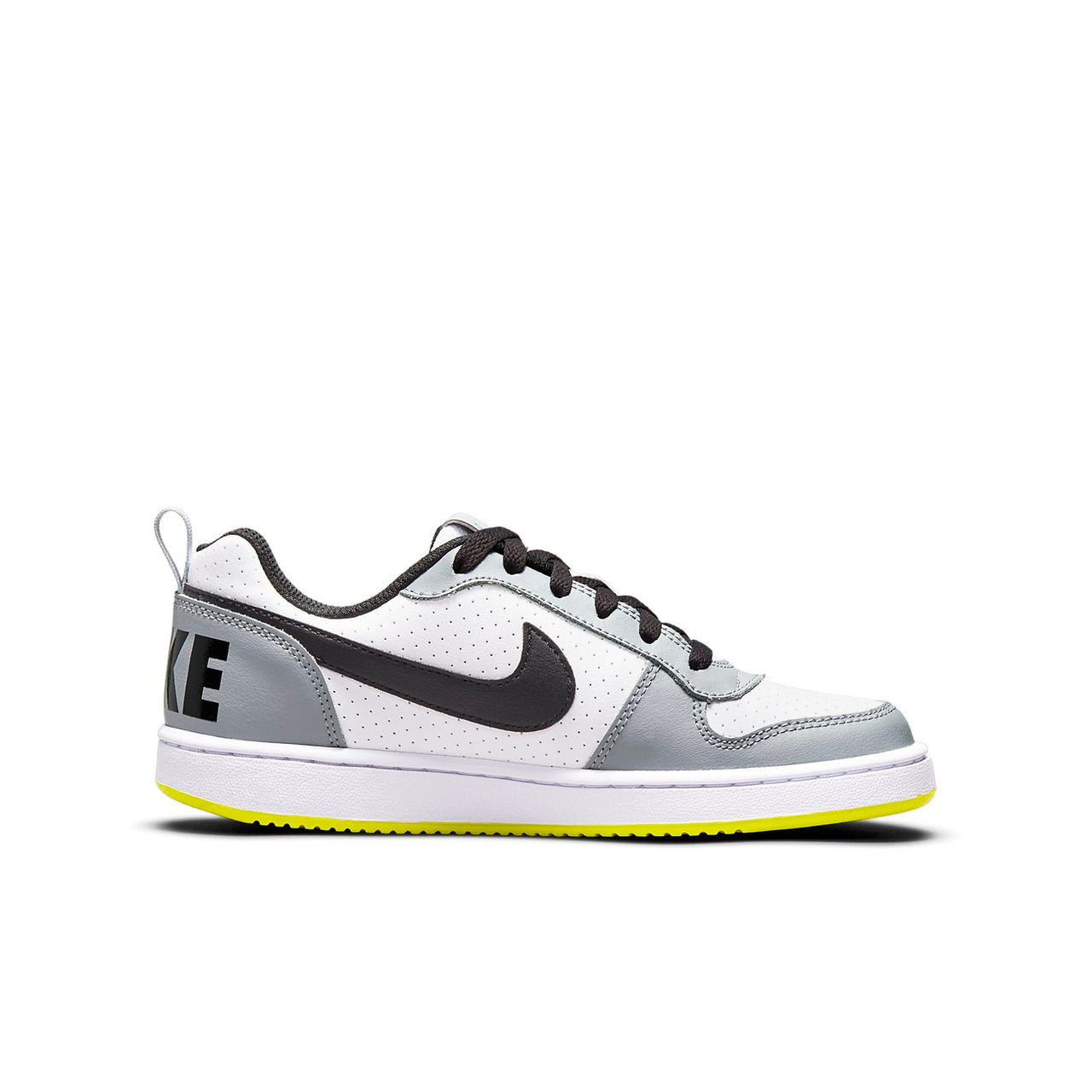 (GS) Nike Court Borough Low 'White Black Wolf Grey' 839985-104