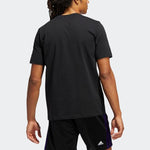 Men's adidas Character Printing Athleisure Casual Sports Short Sleeve Black T-Shirt HS8515