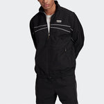 adidas TRACKTOP Slogan Sports Coat Men Black GI7437