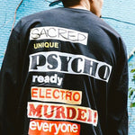 Supreme SS20 Week 1 Sacred Unique L/S Back Alphabet Long Sleeves Unisex Black SUP-SS20-332