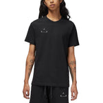 Men's Air Jordan Solid Color Alphabet Logo Printing Round Neck Casual Short Sleeve Black T-Shirt DQ7359-010