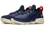 Nike LeBron 14 Low 'Midnight Navy University Red Metallic Gold' 878635-400