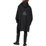 Men's adidas Logo Solid Color Hooded Jacket Windbreaker Black HG2075