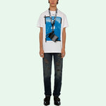 Off-White SS21 Pattern Printing Short Sleeve White OMAA027R21JER0020110