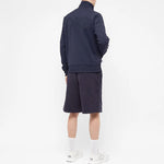 Men's Y-3 Stand Collar Long Sleeves Casual Zipper Jacket Navy Blue FN3377