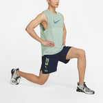 Nike Pro Dri-FIT Flex Vent Max Alphabet Printing Training Sports Shorts Obsidian Color Black DJ8999-453