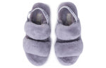 (WMNS) UGG Oh Yeah Sandals Gray Purple 1107953-SAMT