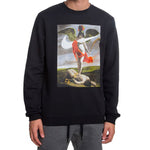 Nike Crew Greece Allegory Sweatshirt For Men Black AQ7139-010