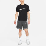 Nike Logo Print Basketball SportsShort sleeve Men's Black DD0796-010
