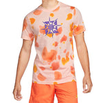 Men's Nike Tie Dye Geometry Pattern Casual Round Neck Short Sleeve Orange T-Shirt DQ1068-610