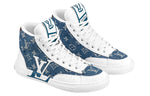 (WMNS) LOUIS VUITTON Charlie Ankle Sneakers 'White Denim Monogram' 1A9S5G