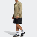 adidas Solid Color Loose Casual Shorts Unisex Black HA1290