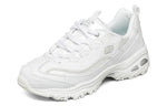 (WMNS) Skechers D Lites Low-Top Running Shoes White 149463-WHT