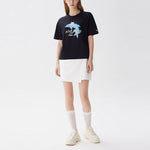 (WMNS) FILA Dolphin Printing Casual Sports Short Sleeve Black F51W128107F-BK