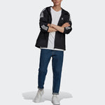 adidas originals 3-stripes Wb Fz Hoodie Jacket For Men Black GN3475