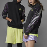 adidas Logo hooded Long Sleeves Couple Style Black HU0255