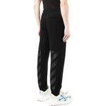 Men's Off-White SS22 Back Logo Printing Bundle Feet Sports Pants/Trousers/Joggers Black OMCH030C99FLE0031010
