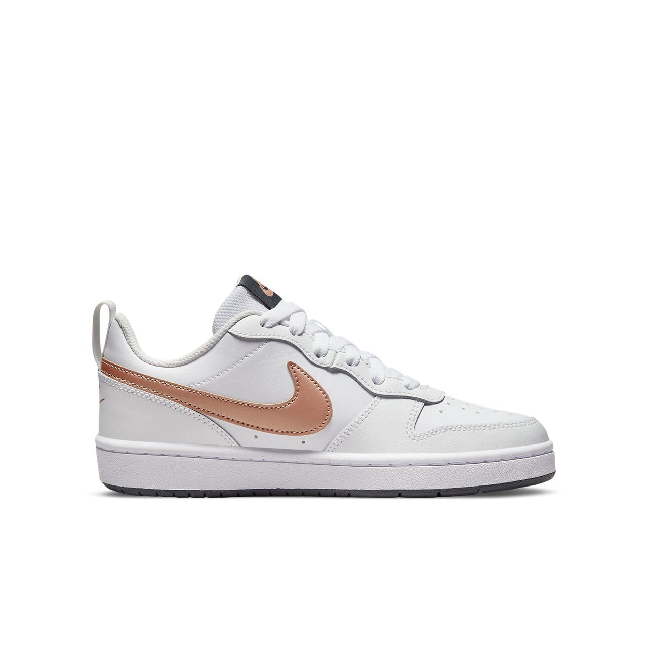 (GS) Nike Court Borough Low 2 'White Metallic Red Bronze' BQ5448-116