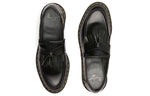 Dr. Martens Adrian Yellow Stitch Leather Tassel Loafers 'Black Smooth' 22209001