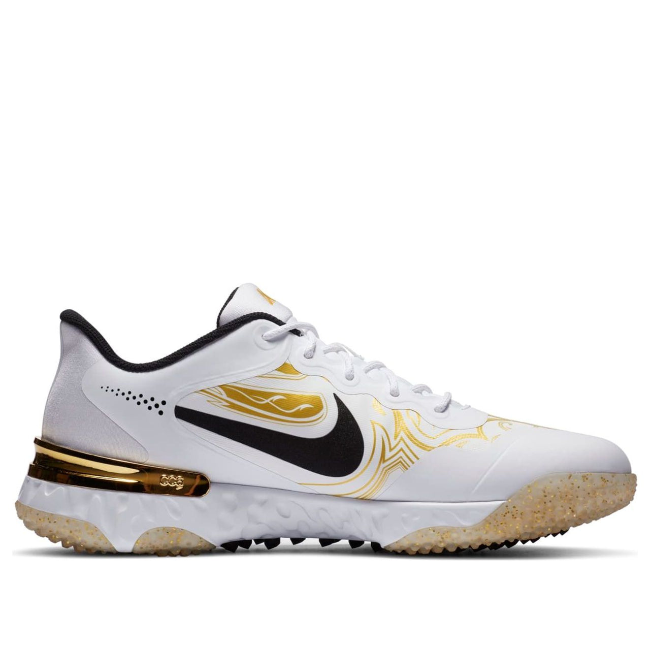 Nike Alpha Huarache Elite 3 Turf Premium 'White Metallic Vivid Gold'' CV3561-101
