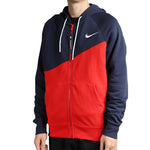 Nike Large Zipper Splicing hooded Gym Jacket Red BV5300-658