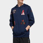 adidas neo Pattern Casual hooded Knit Navy Blue EI4749