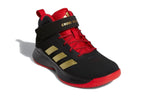 (PS) adidas Cross Em Up 5 Wide Slip On 'Core Black Gold Metallic Scarlet' GZ0119