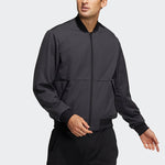 adidas Fi Jkt Wv Bomb Logo Printing Fleece Lined Stay Warm Sports Jacket Black GP0975