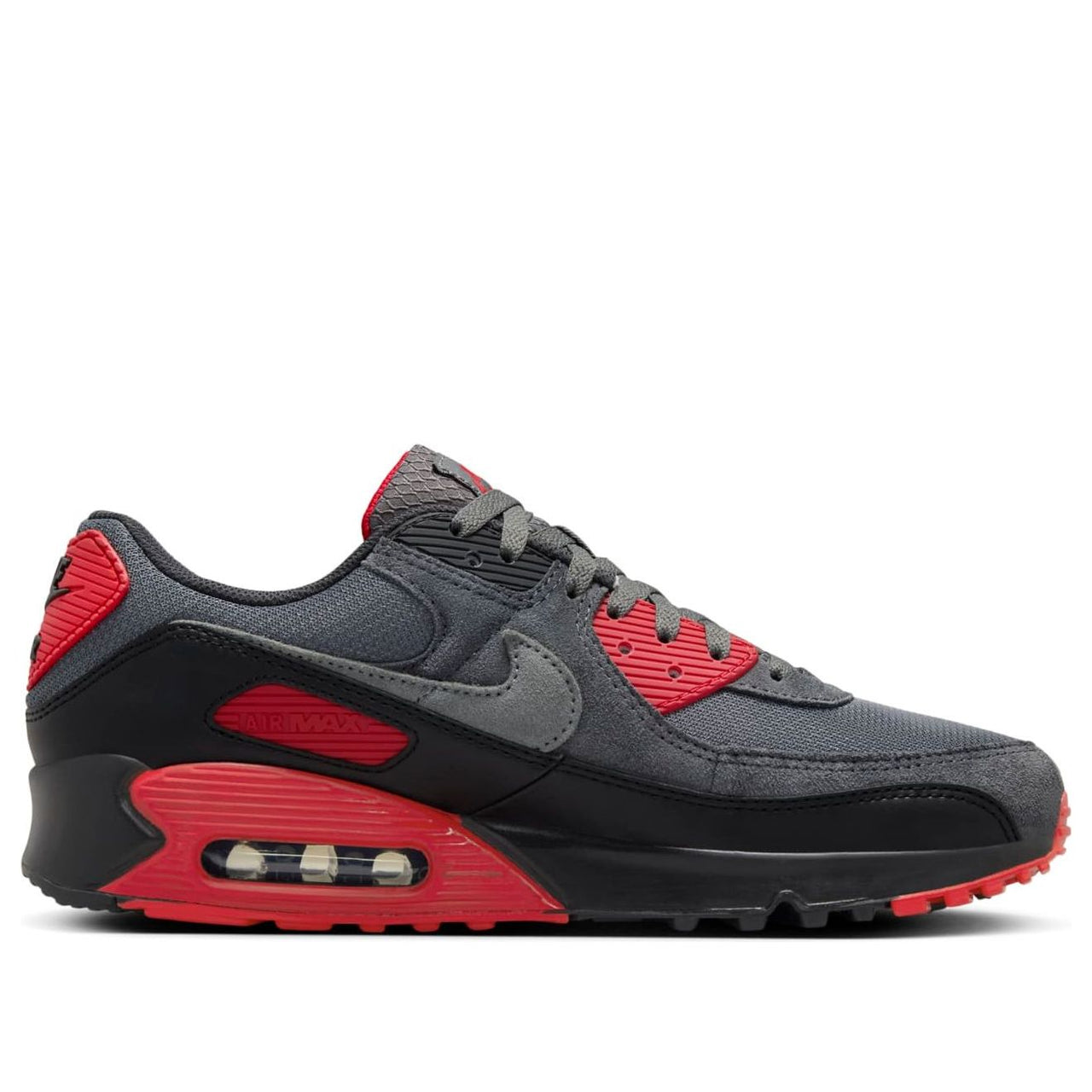 Nike Air Max 90 'Smoke Grey Fire Red' DM0029-007