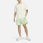 Men's Nike SportswearFrench Terry Solid Color Logo Flowers Embroidered Casual Shorts Light Green DM5017-332