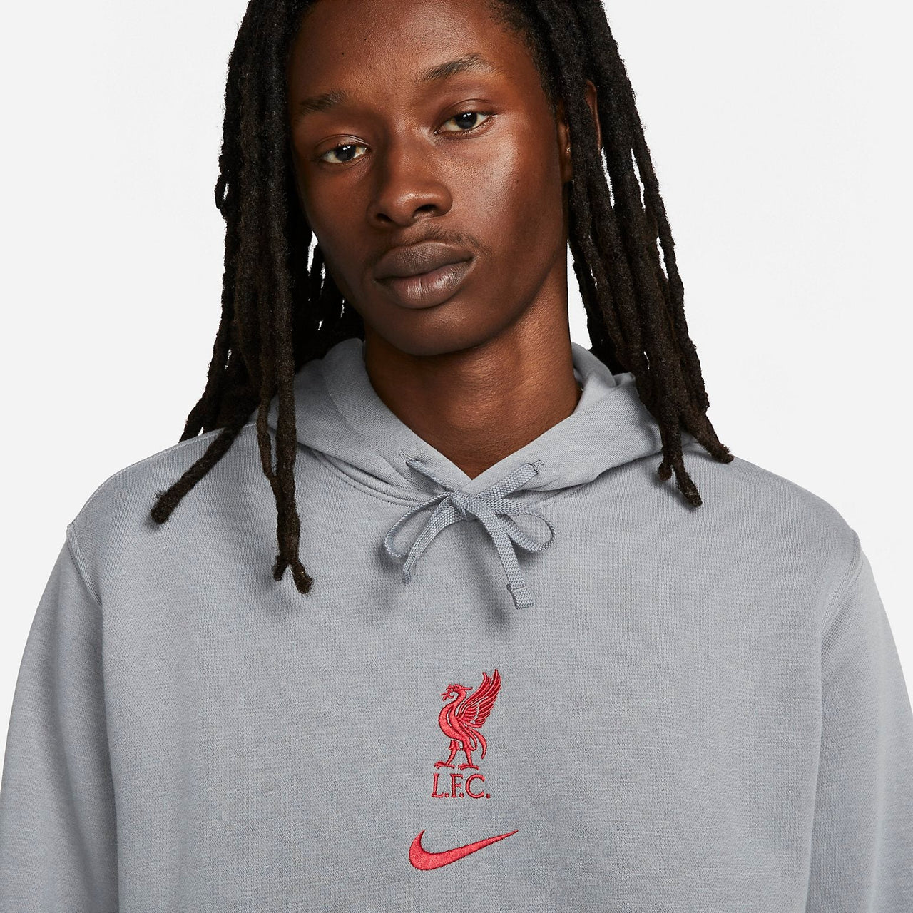 Nike Liverpool Club Pullover Hoodie 'Grey' DV2041-012