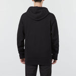 adidas Solid Color Logo Casual Sports Woven Zipper Hooded Jacket Black H45369
