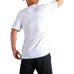 Men's Nike Solid Color Round Neck Pullover Brand Logo Printing Sports Short Sleeve White T-Shirt 830950-100