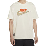 Men's Nike Multi-Color Printing Logo Round Neck Short Sleeve White T-Shirt DV5622-902