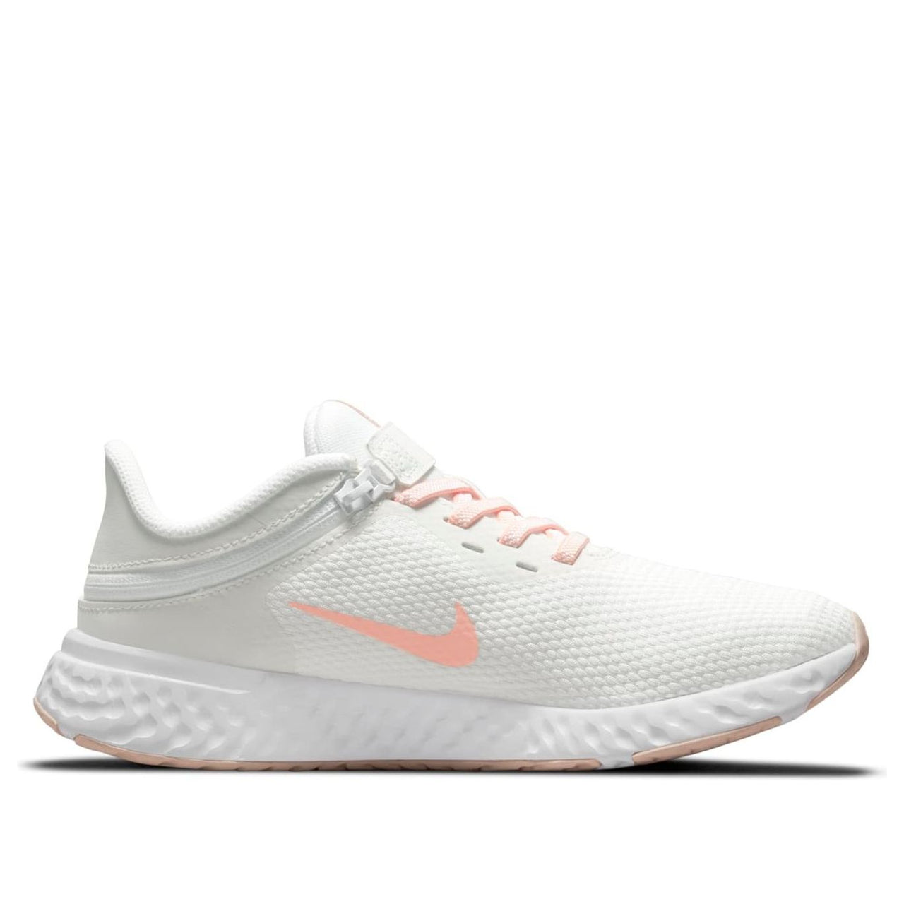 (WMNS) Nike Revolution 5 FlyEase 'Summit White Crimson Bliss' BQ3212-109