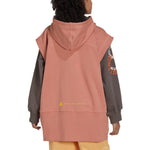 adidas Logo Alphabet Printing Pattern Zipper Hooded Short Sleeve Pink Red IB5903