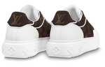 (WMNS) LOUIS VUITTON Time Out Sneakers 'White with Brown Monogram' 1AAP2X