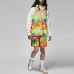 Air Jordan Casual Contrasting Colors Alphabet Printing Mesh Round Neck Sports Vest Multicolor DQ8029-252