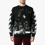 Off-White Galaxy Brushed Print Sweatshirt 'Black' OMBA003F176190309901