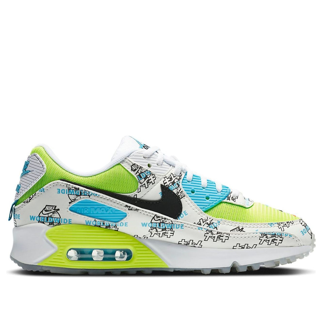 (WMNS) Nike Air Max 90 'Worldwide - Katakana Logo' DA1342-107