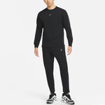 Men's Nike Solid Color Round Neck Long Sleeves Black T-Shirt DJ6175-010