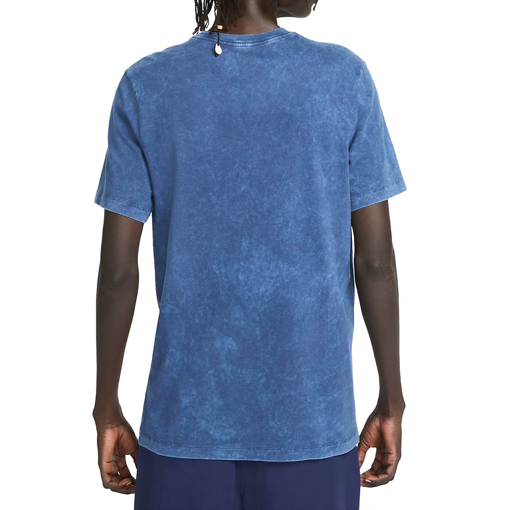 Nike Sportswear Club Washed-Dye T-Shirt 'Blue' FD1283-410