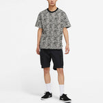 Men's Nike Curved Teardrop Printing Cotton Short Sleeve Sail White T-Shirt DN7304-133